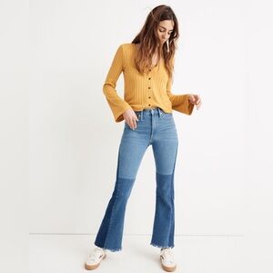 NTW Madewell x ISKO™ Patchwork Rigid Flare Jeans